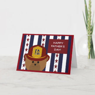 Happy Father's Day to my Firefighter Hero & Dad! Card