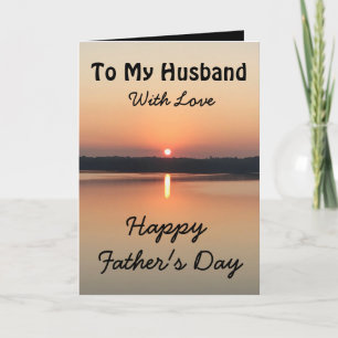 Happy Father's Day To My Husband With Love Card