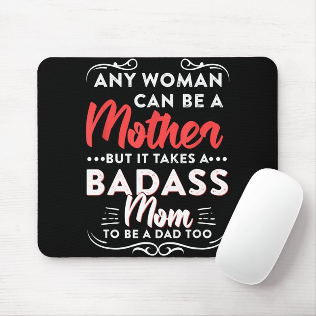 Happy Father's Day To The Best Single Mum Mouse Pad (With Mouse)