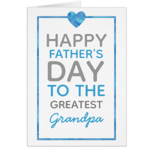 Happy Father's Day to the Greatest Grandpa Card