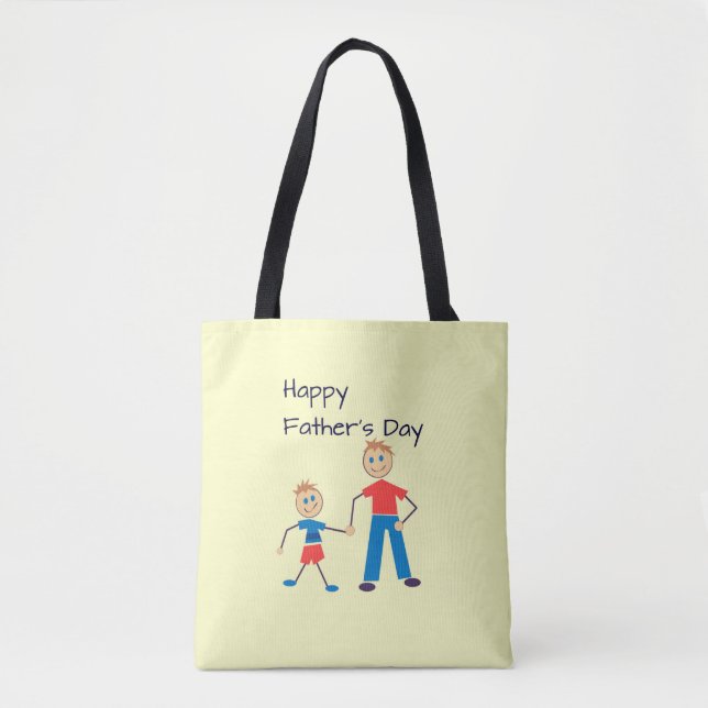 Happy Father's Day Tote Bag (Front)