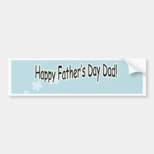Happy Fathers Day Train Bumper Sticker