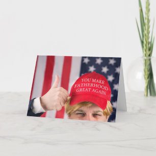 Happy Father's Day Trump Hat Card