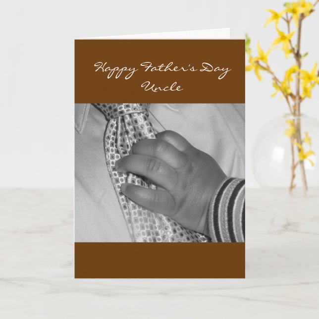 Happy Father's Day Uncle Card (Yellow Flower)