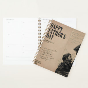 Happy Father's Day Vintage Letter and Grandpa Planner