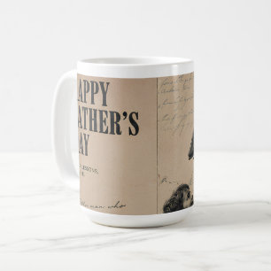 Happy Father's Day Vintage Letter and Grandpa Port Coffee Mug
