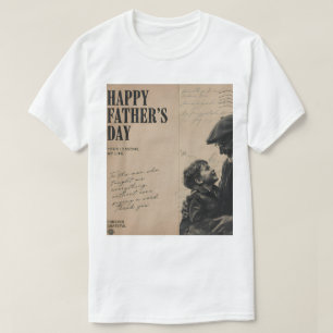 Happy Father's Day Vintage Letter and Grandpa Port T-Shirt