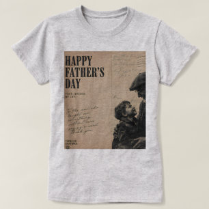 Happy Father's Day Vintage Letter and Grandpa T-Shirt
