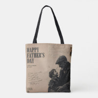 Happy Father's Day Vintage Letter and Grandpa