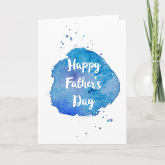 Happy Father's Day|Watercolor Splash Card