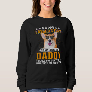 Happy Father's Day Welsh Corgi Dog Dad For Men Pr Sweatshirt