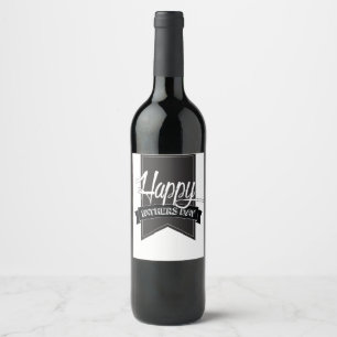 happy fathers day wine label