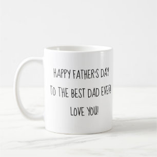 happy fathers day wishes fun calligraphy coffee mug