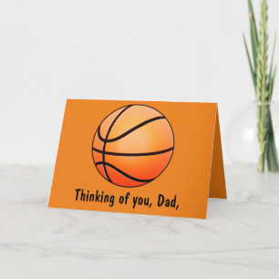 Happy Father's Day with Basket Ball Card
