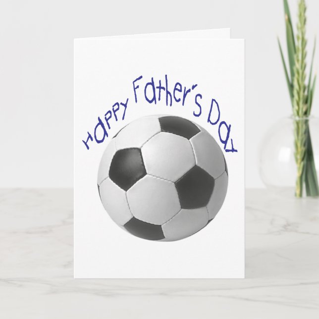 Happy Father's Day with Football Art Card (Front)