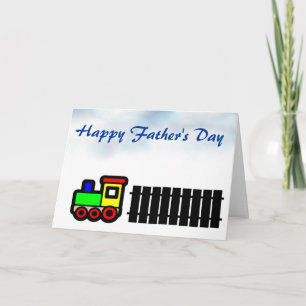Happy Father's Day with train to Dad Card