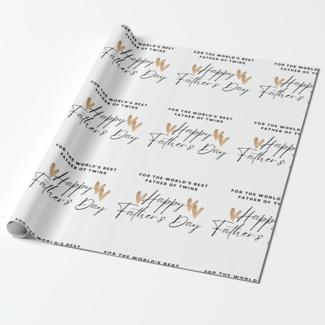 Happy Father's Day Wrapping Paper (Unrolled)