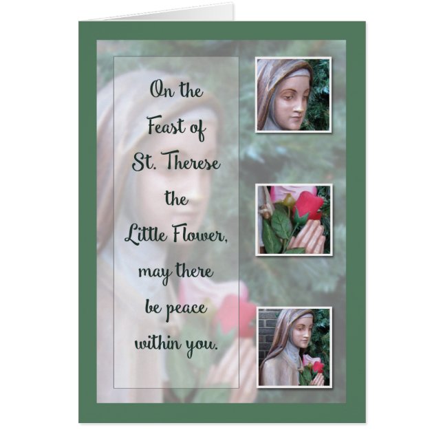 Happy Feast of St, Therese the Little Flower (Front)