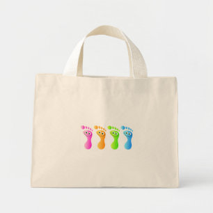 Happy Feet Mini Tote Bag