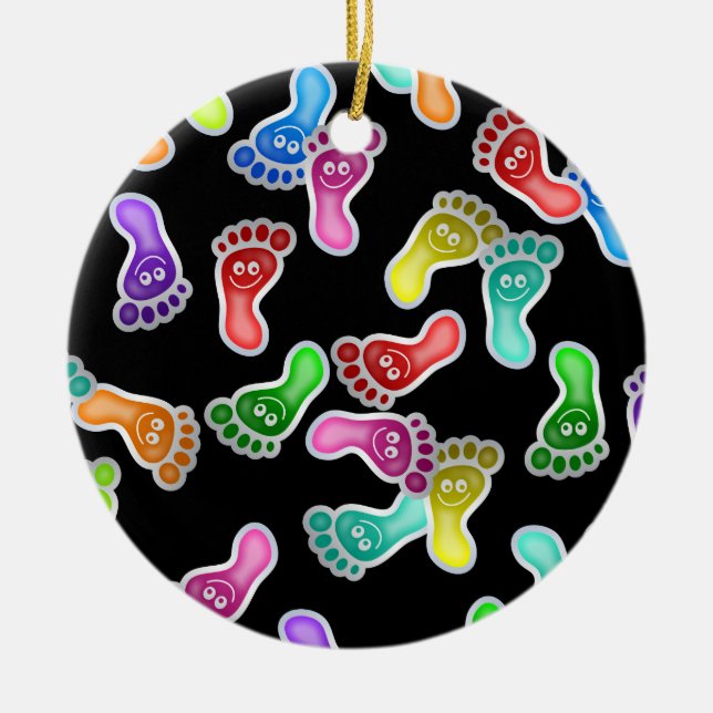 Happy Feet Wallpaper Ceramic Tree Decoration (Front)