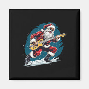 Happy festive Season with this cool Guitar Santa C Magnet