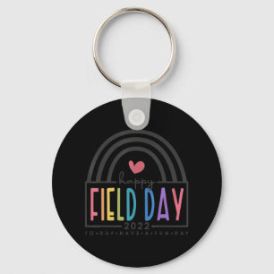 Happy Field Day 2022 rainbow fun day school trips Key Ring