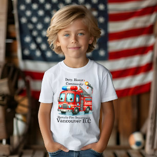 Happy fire truck ready for action! T-Shirt