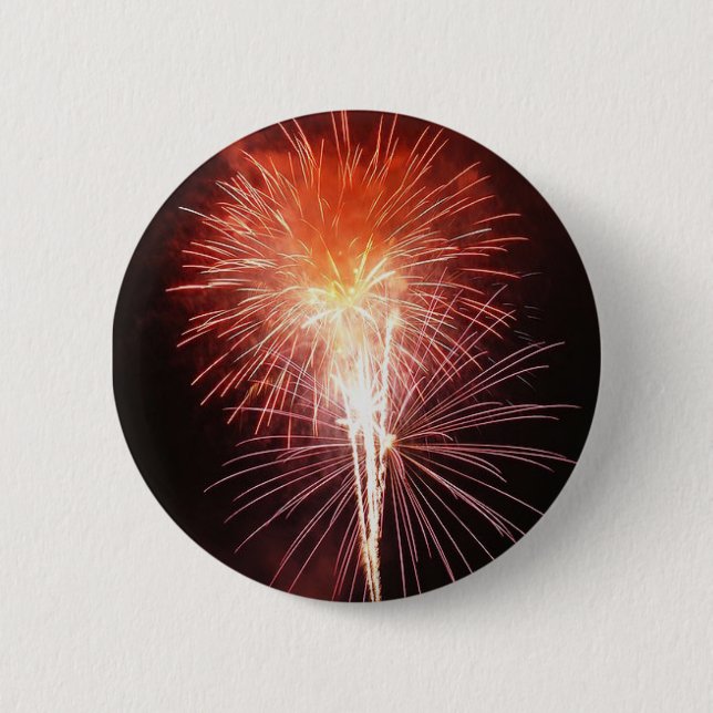 Happy Fireworks Day! 6 Cm Round Badge (Front)