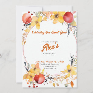 Happy First Birthday! 1st Anniversary Party Invitation