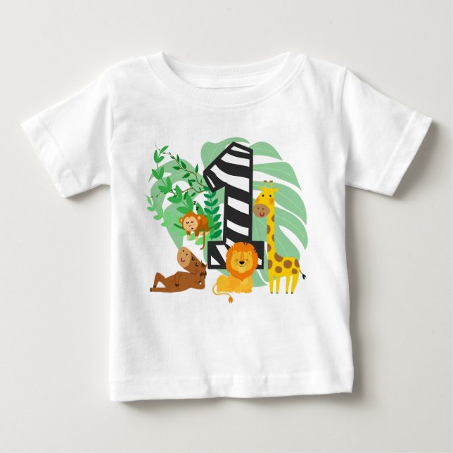 Happy First Birthday Baby! Baby T-Shirt (Front)