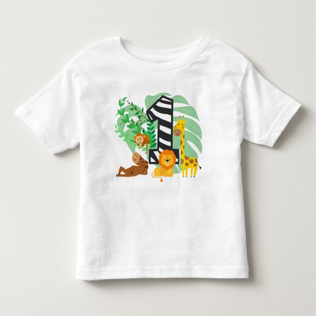 Happy First Birthday Baby! Toddler T-Shirt (Front)