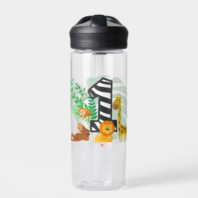 Happy First Birthday Baby! Water Bottle (Front)