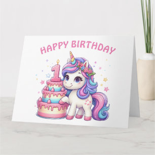 Happy First Birthday Card 