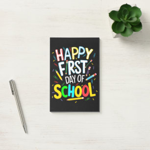 Happy First Day Back to School Post-it Notes