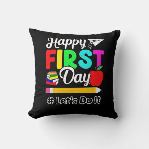 Happy First Day Cushion
