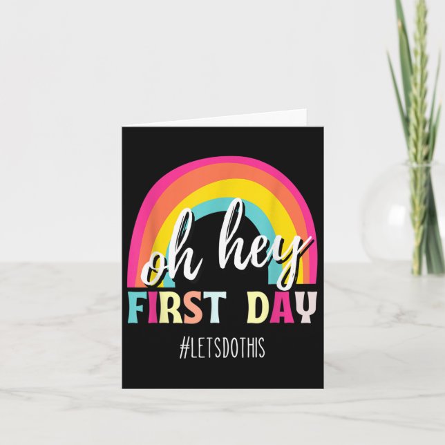 Happy First Day Lets Do This Welcome Back To Schoo Card (Front)