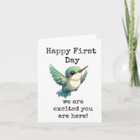 Happy First Day, New Employee Card