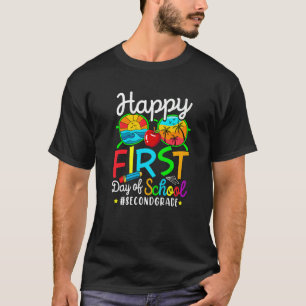 Happy First Day Of 2nd Grade Cute Sunglasses  Stud T-Shirt
