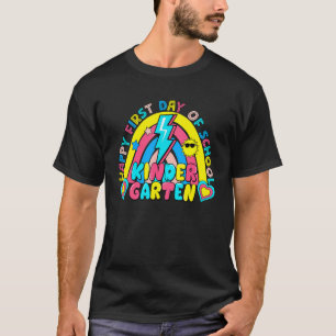 Happy First Day Of Back To School Kindergarten Tea T-Shirt