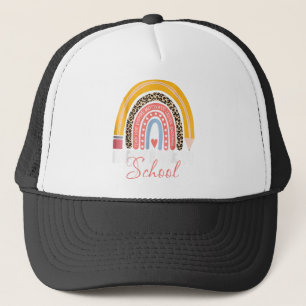 Happy First Day of Back to School Teacher Student Trucker Hat