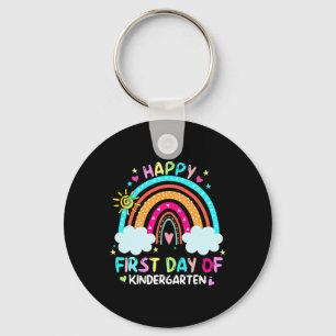 Happy First Day Of Kindergarten Back To School Key Ring