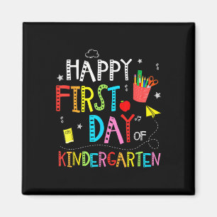Happy First Day Of Kindergarten Back To School Tea Magnet