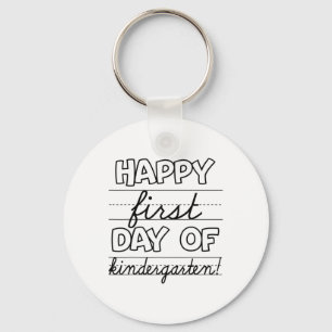 Happy First Day Of Kindergarten Kids Ck To School  Key Ring