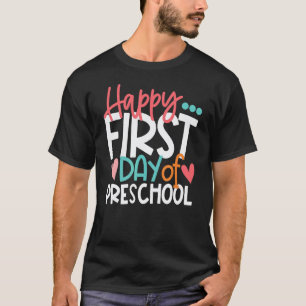 Happy First Day Of Kindergarten Teacher Back To Sc T-Shirt