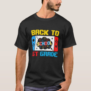 Happy First Day of School 1st Grade Retro Back To  T-Shirt