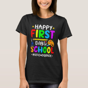 Happy First Day Of School 2nd Grade Crew Teacher S T-Shirt