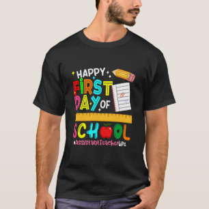 Happy First Day of School Assistant Teacher Back t T-Shirt