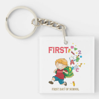 Happy First Day Of School Back To School Baby Key Ring