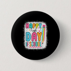 Happy First Day Of School Back To School Boys Girl 6 Cm Round Badge