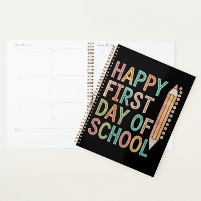 Happy First Day of School Back to School Planner (Display)